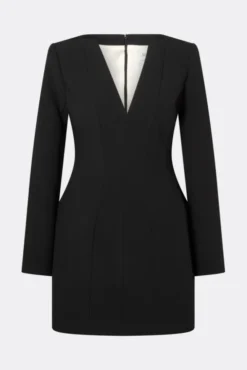 Ninni Cut-Out Shoulder Hourglass Mini Dress Black