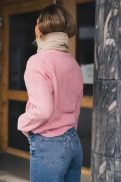 Nor Short Cardigan 7355 Bleached Mauve