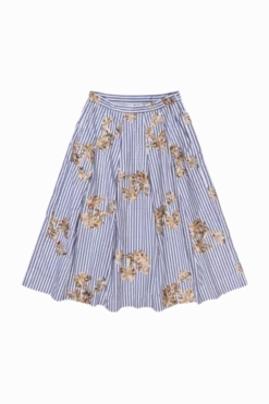 Nukkia Skirt Stripe White