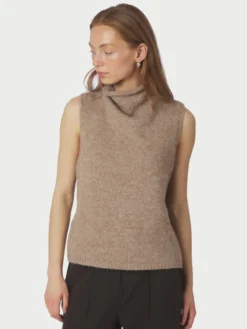 Odelia Knit Top Dark Sand