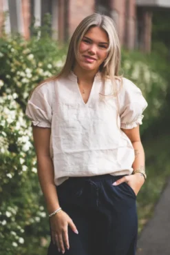 Odesa Linen Blouse Sand