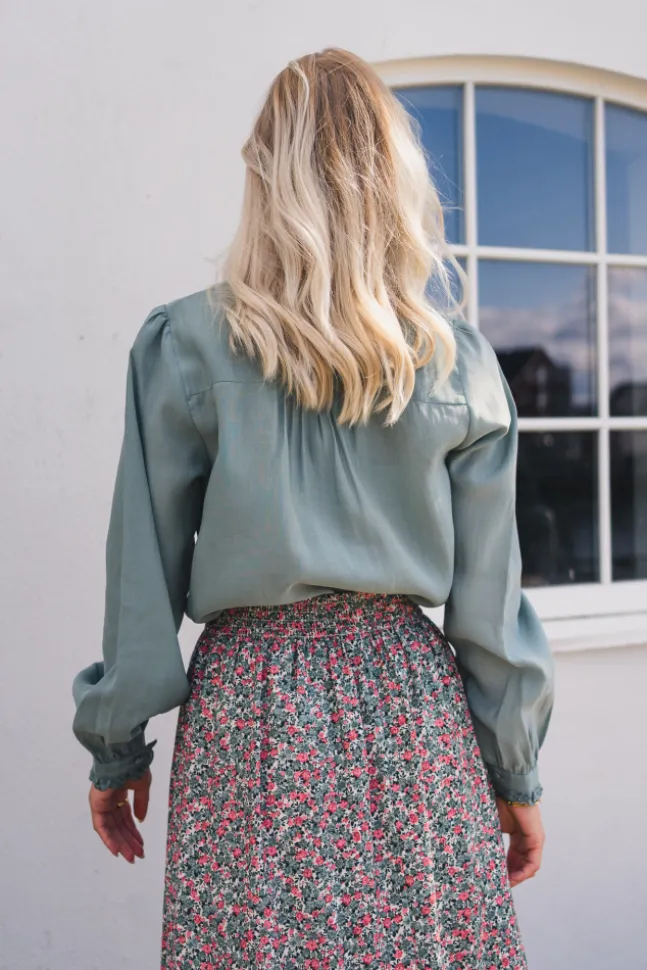 Olivie Shirt Chinois Green