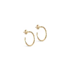 Organic Arena Small Hoops Gold