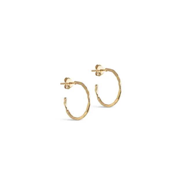 Organic Arena Small Hoops Gold