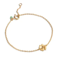 Organic Clover Bracelet Gold