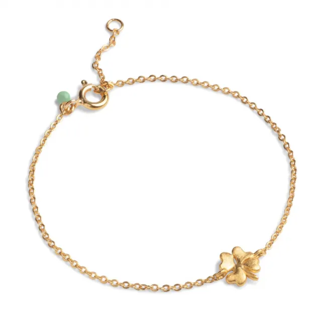 Organic Clover Bracelet Gold