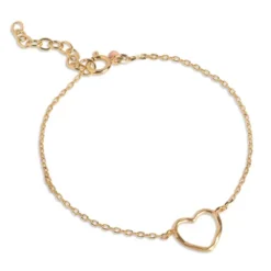 Organic Heart Bracelet Gold