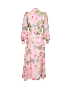 Organza Belt Dress Rosette