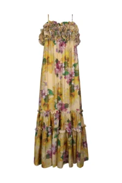 Organza Strap Dress Sunflower