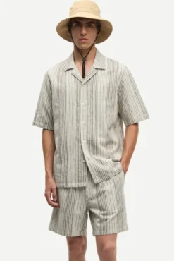 Oscar AX Shirt 14749 Brown Stripe