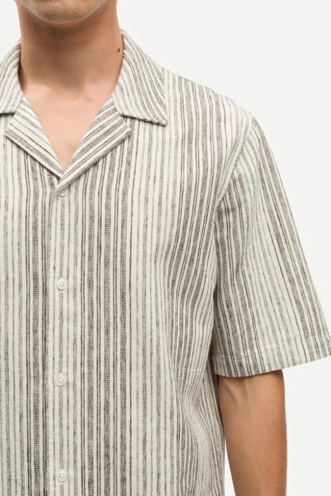 Oscar AX Shirt 14749 Brown Stripe