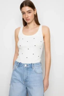 Pam Rib Singlet Navy
