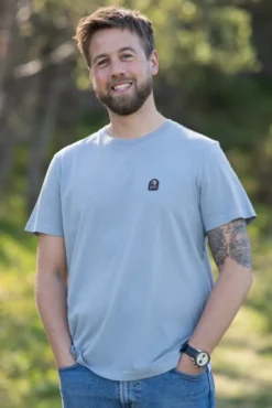 Patch Tee Man Bluestone