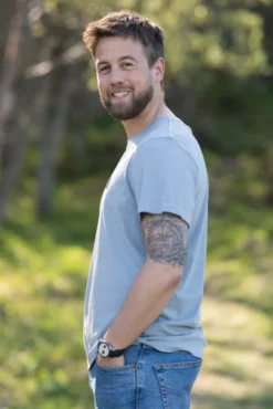 Patch Tee Man Bluestone