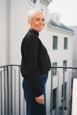 Paulina Knit Blouse Black