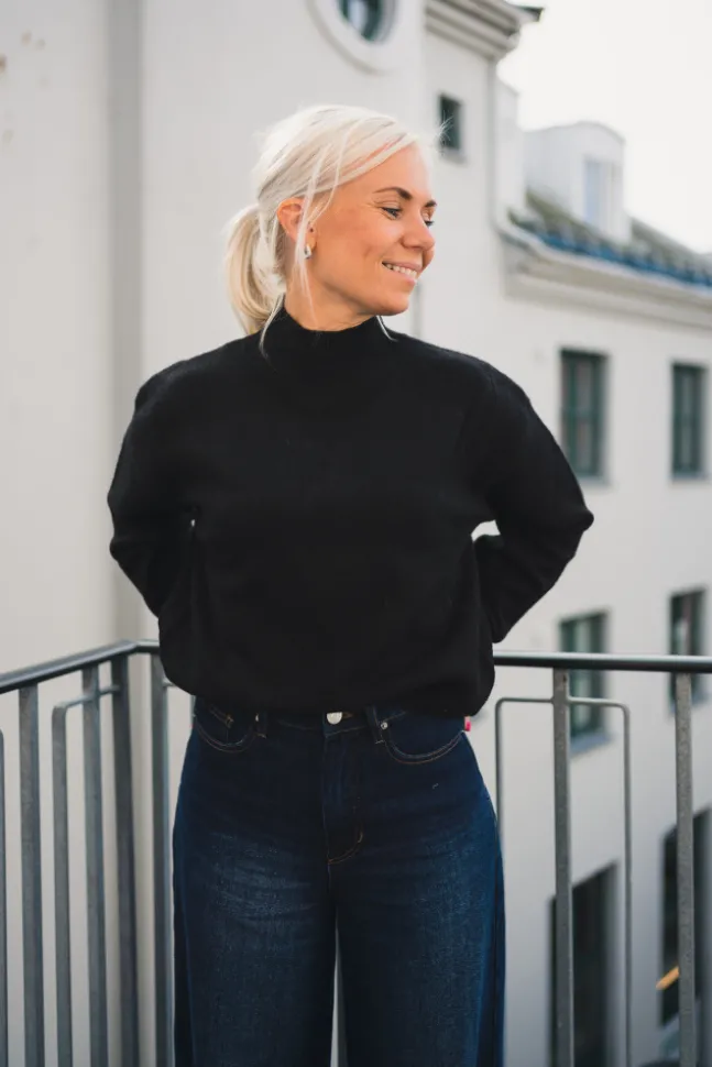 Paulina Knit Blouse Black