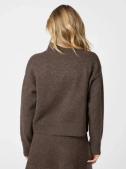 Paulina Knit Blouse Brown Melange