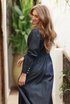 Peggy Denim Dress Dark Denim