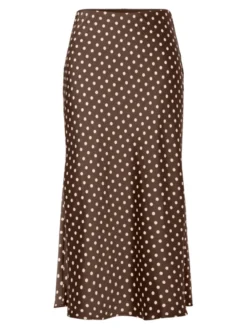Pella HW Midi Skirt Pinecone Small Ecru Dots