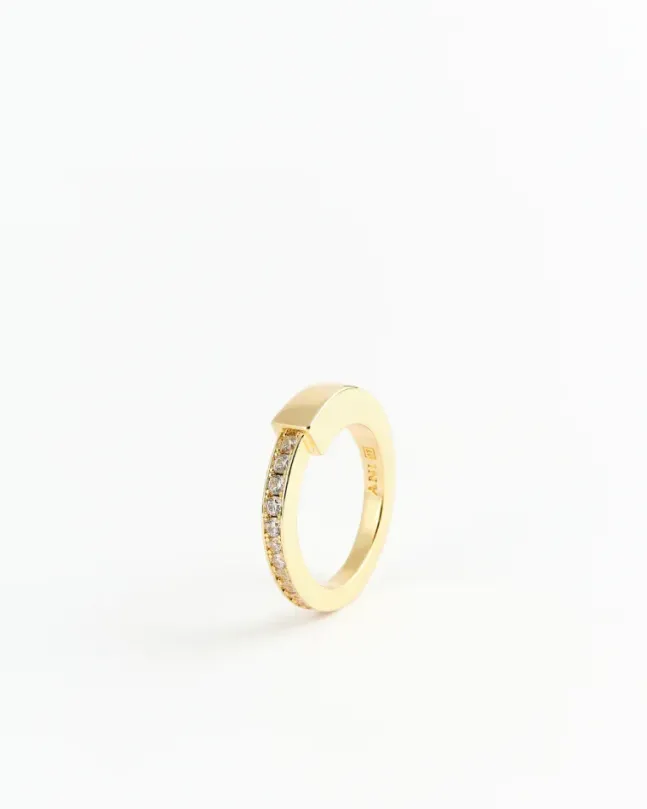 Pendome Introverso Pavé Ring Gold