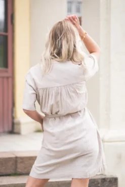 Pennie Ginia 2/4 Shirt Dress Sand
