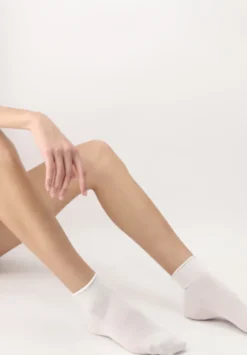 Perfect Comfort Lyocell Ankle Sock White