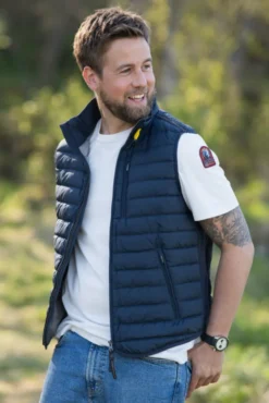 Perfect Down Vest Blue Navy Man