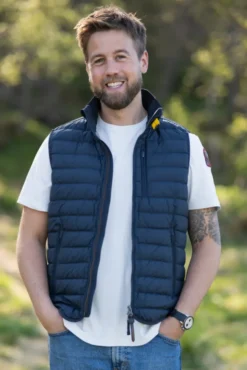 Perfect Down Vest Blue Navy Man