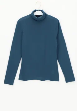 Perfect Line Cashmere Turtleneck Cobalto
