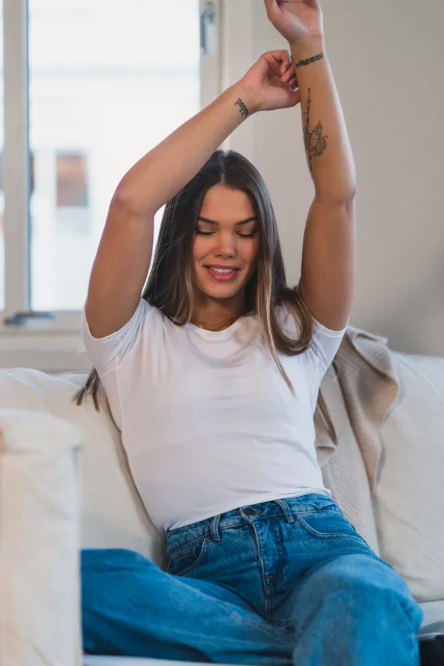 Perfect Line Cotton T-Shirt White