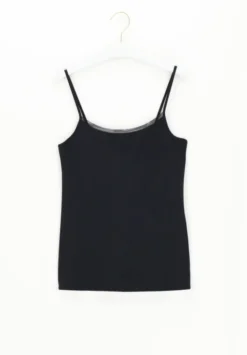 Perfect Line Top w/Straps Black