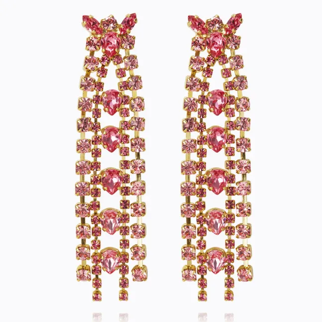 Petite Penelope Earring Gold Pink Combo