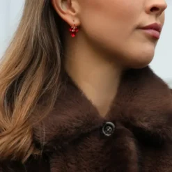 Petite Timo Earrings Gold Light Siam