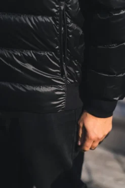 Pharrell Hooded Down Bomber Black