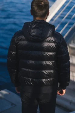 Pharrell Hooded Down Bomber Black