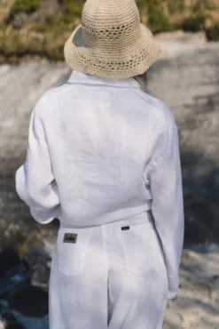 Pia Linen Shirt White