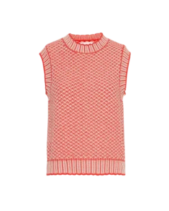 Pilla Vest Oatmeal/F Rose