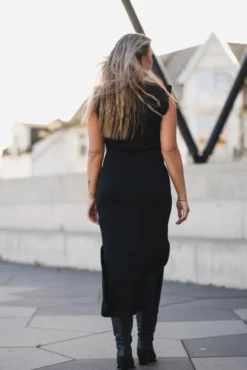 Pina SL Long Dress Black