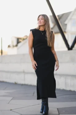 Pina SL Long Dress Black
