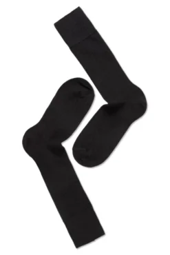 2PK Calle Premium Mercerized Wool Rib Black