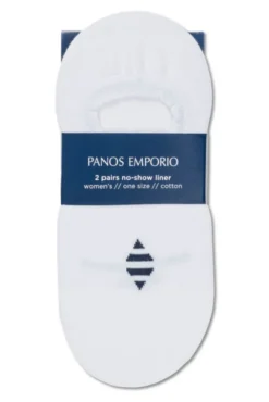 2pk Melissa Sporty Liner Sock White