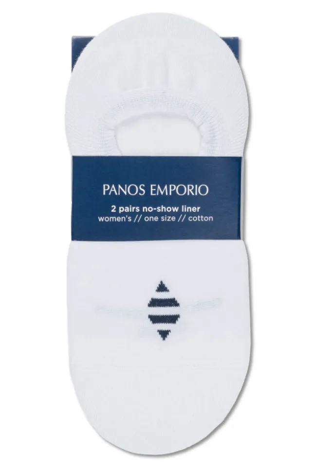 2pk Melissa Sporty Liner Sock White