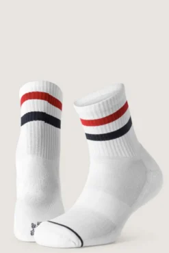 3PK Tom Tech Quarter Stripe Red/White/Stripe Green