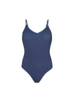 Polka Dot Bea Swimsuit Navy Blue