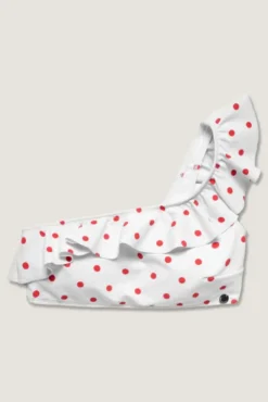 Polka Dot Helle Top White/Red