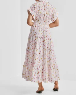 Poplin Shirt Dress Morning Bloom