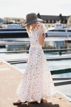 Poplin Shirt Dress Morning Bloom