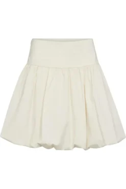 Poppy Balloon Crop Mini Skirt Bone