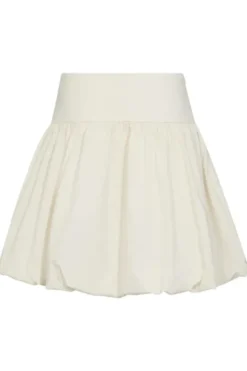 Poppy Balloon Crop Mini Skirt Bone