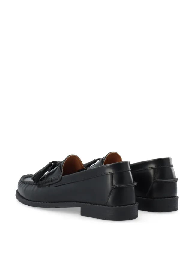 Pop Tassle & Fringe Loafer Polido Black